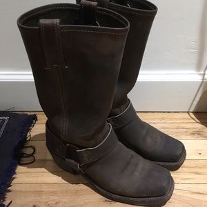 Frye Dark Brown Leather Boots